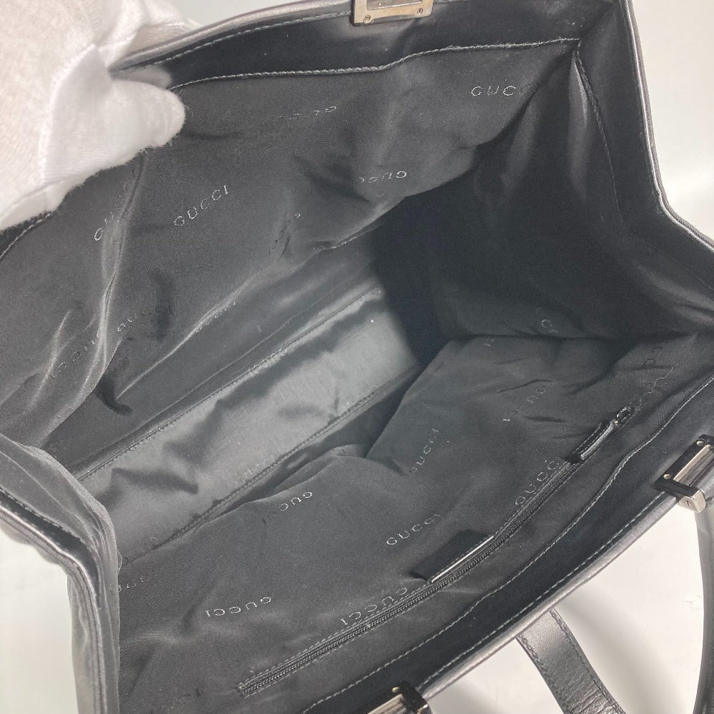 GUCCI Shoulder Bag 002 1064 Leather / nylon black Jackie line Women Used
