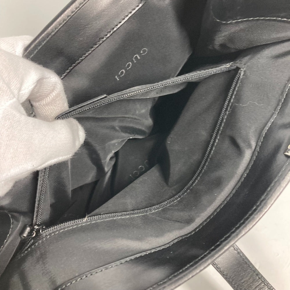 GUCCI Shoulder Bag 002 1064 Leather / nylon black Jackie line Women Used