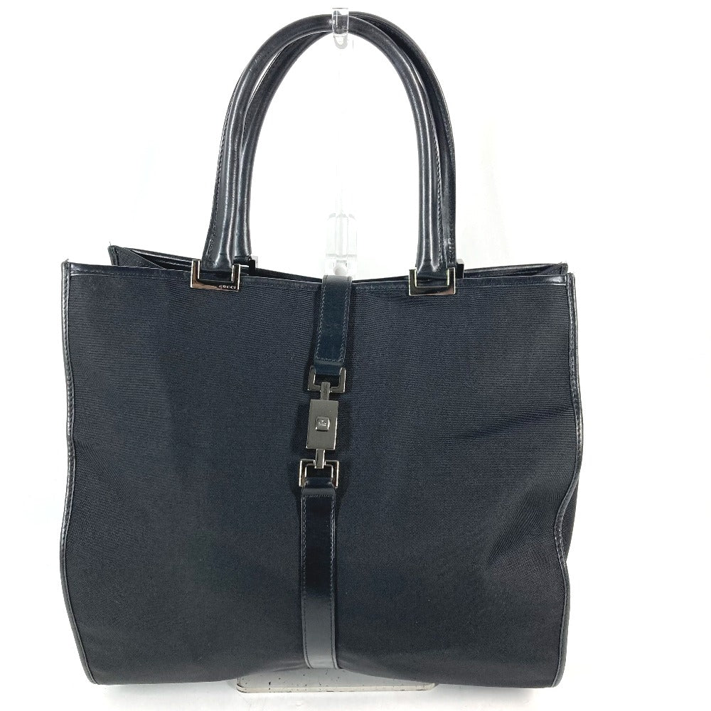 GUCCI Shoulder Bag 002 1064 Leather / nylon black Jackie line Women Used