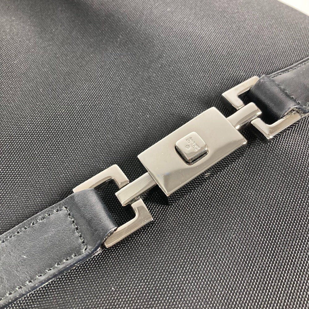 GUCCI Shoulder Bag 002 1064 Leather / nylon black Jackie line Women Used