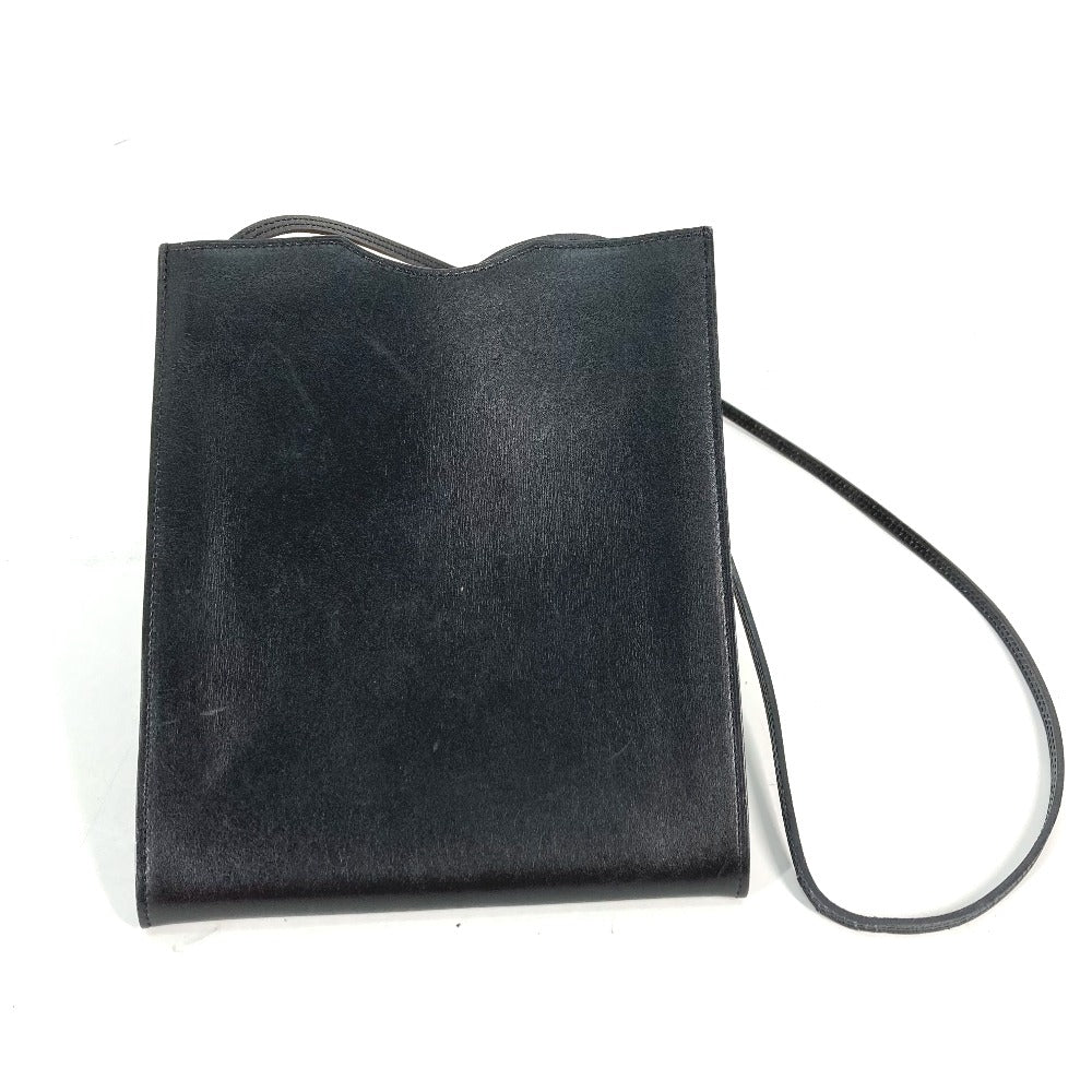 HERMES Shoulder Bag Box scarf black Onimetu Women Used