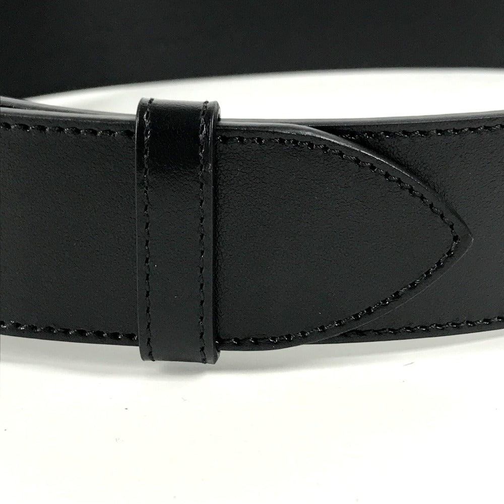 GUCCI belt 406831  leather Black x Gold GG Marmont Shiny buckle leather belt mens 80 Used