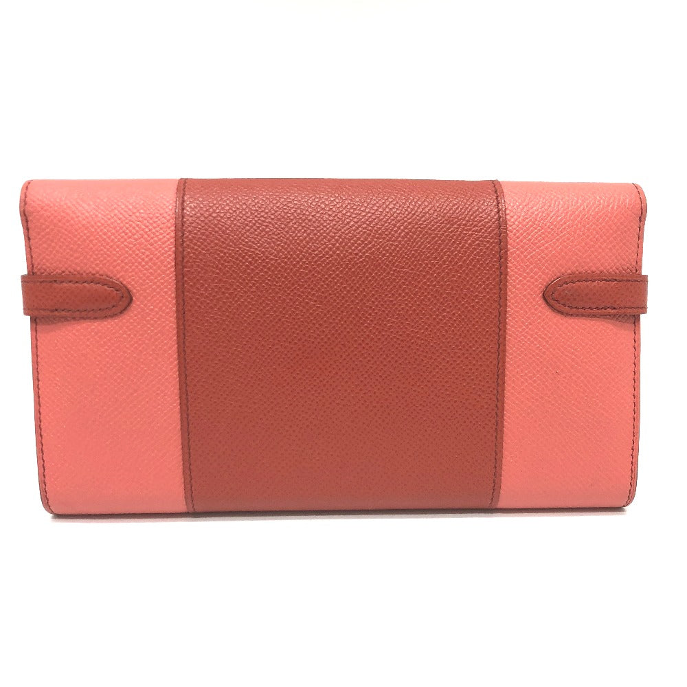 HERMES Long Wallet Purse Epsom pink Long wallet Kelly Wallet Flag