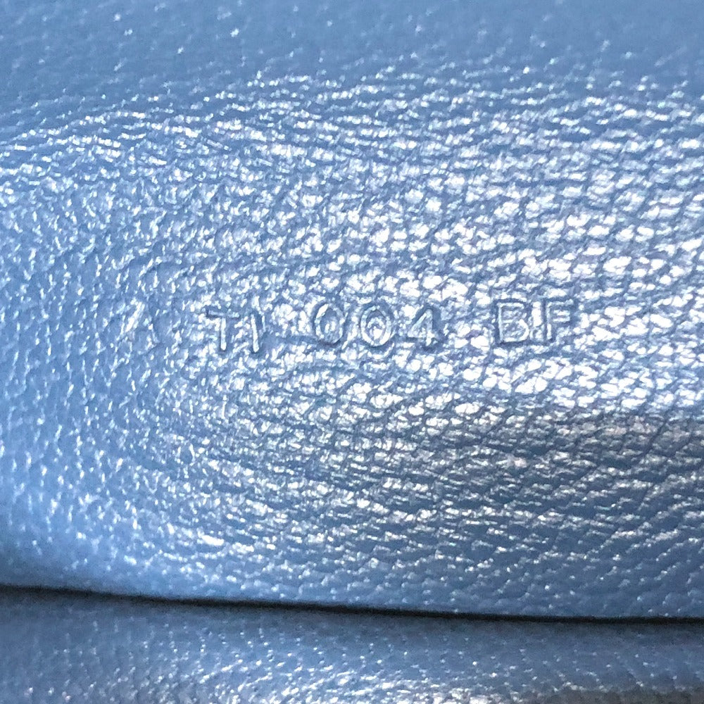 HERMES Long Wallet Purse Shave blue Long wallet Beansufla Women Used