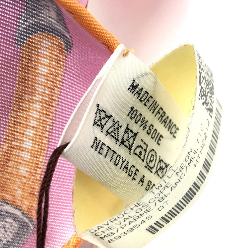 HERMES scarf silk multicolor Chevaloscope Neon Chevaloscope Neon Carre45 Women Used