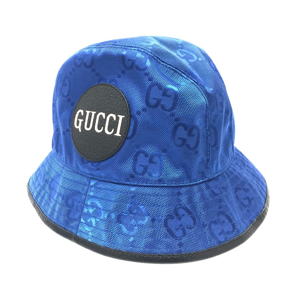 GUCCI hat 627115 Nylon blue Off The Grid mens L Used