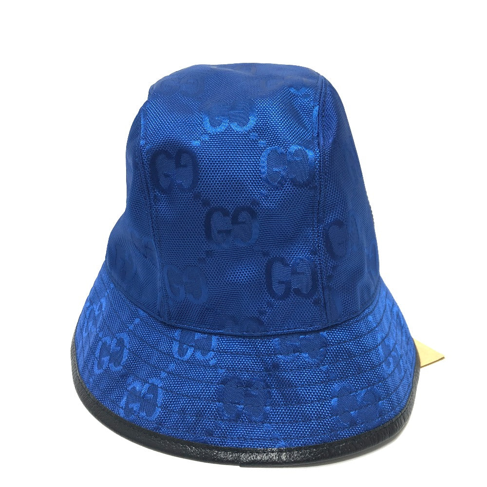 GUCCI hat 627115 Nylon blue Off The Grid mens L Used