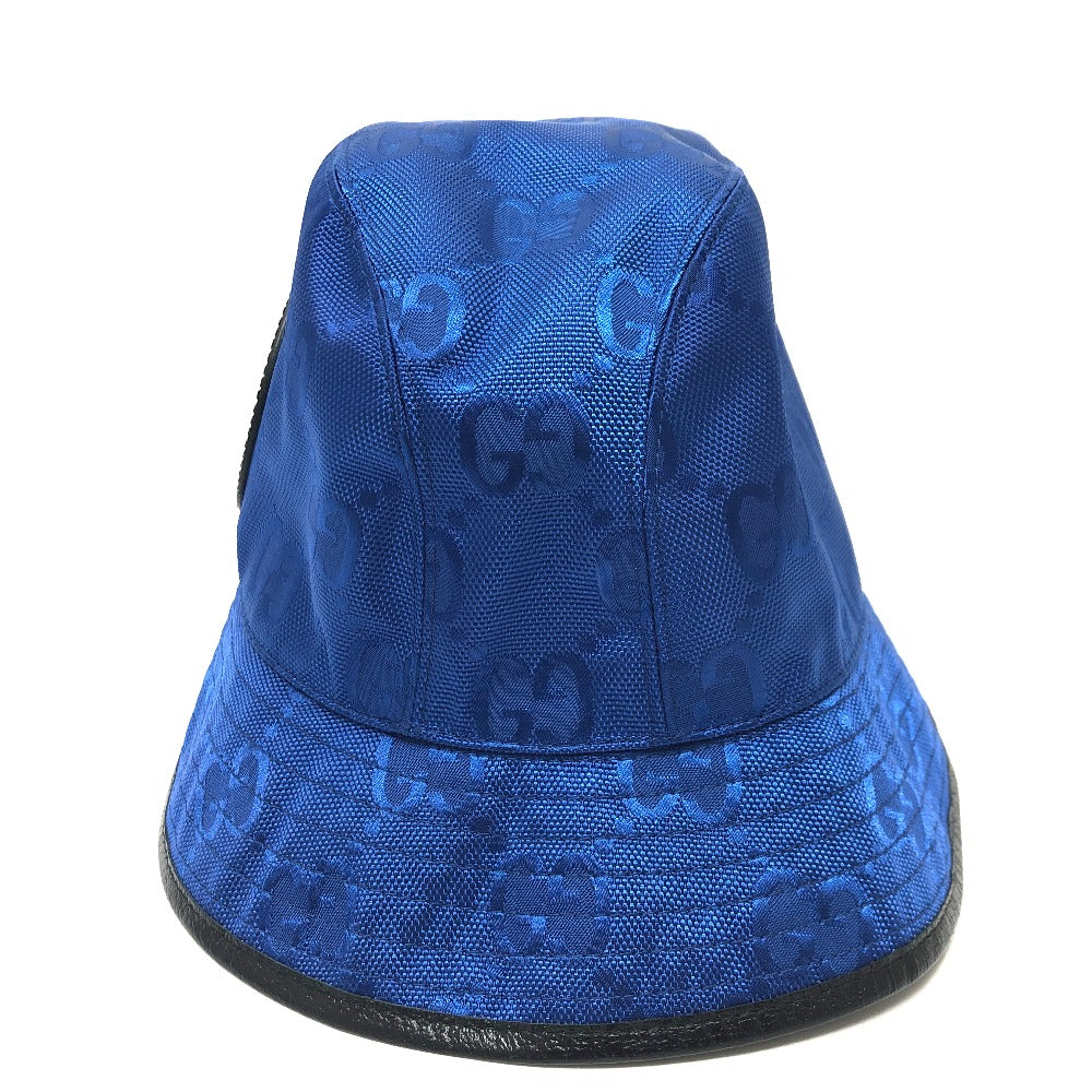 GUCCI hat 627115 Nylon blue Off The Grid mens L Used