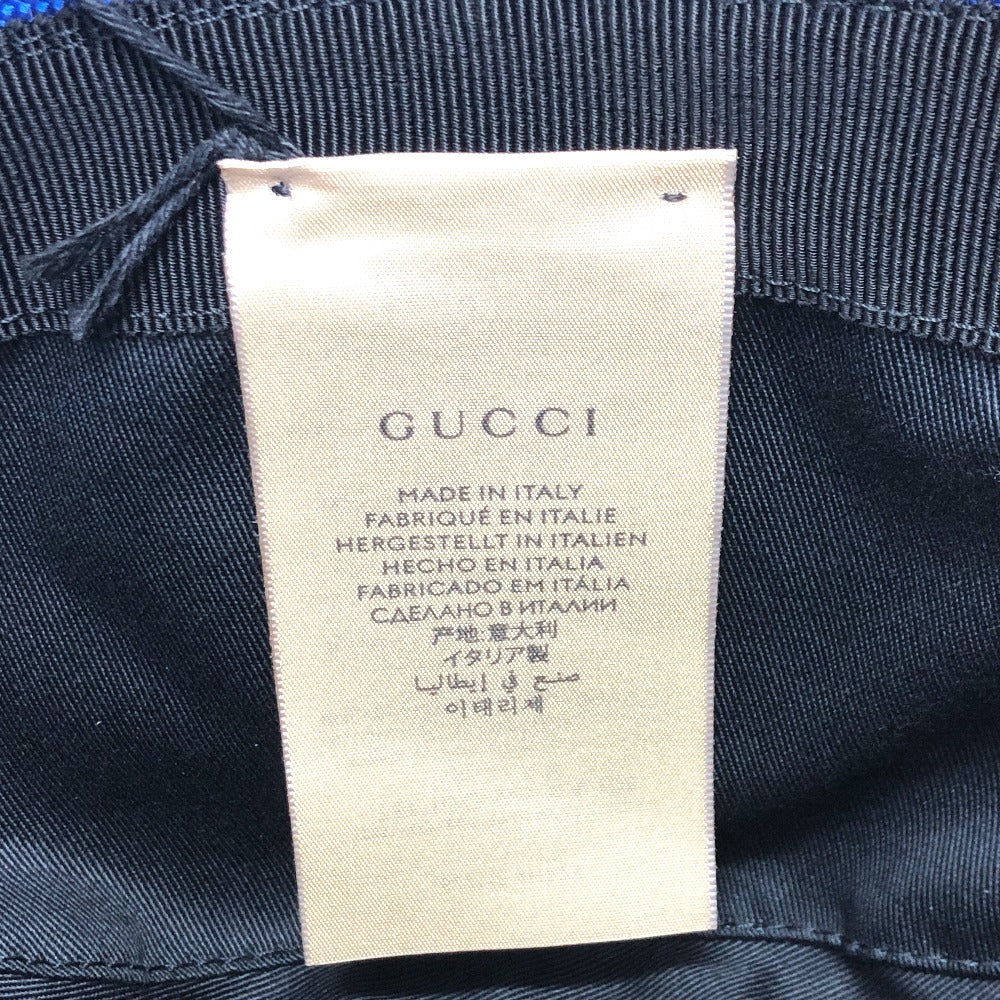 GUCCI hat 627115 Nylon blue Off The Grid mens L Used