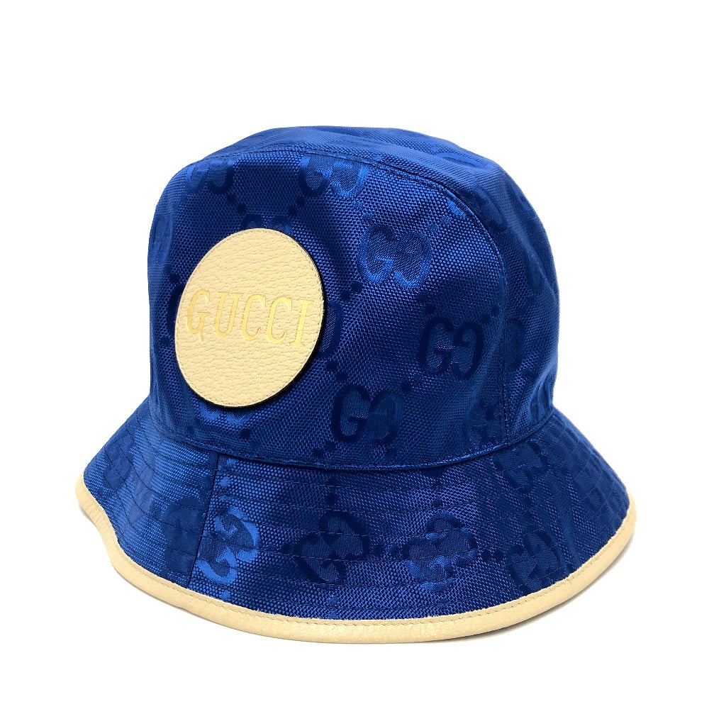 GUCCI hat 627115 Nylon blue Japan limited Off The Grid mens L Used