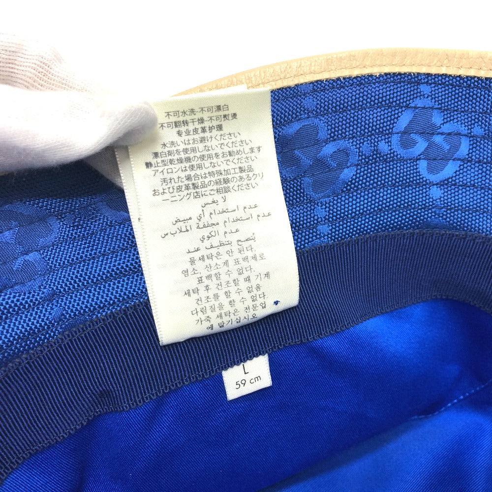 GUCCI hat 627115 Nylon blue Japan limited Off The Grid mens L Used