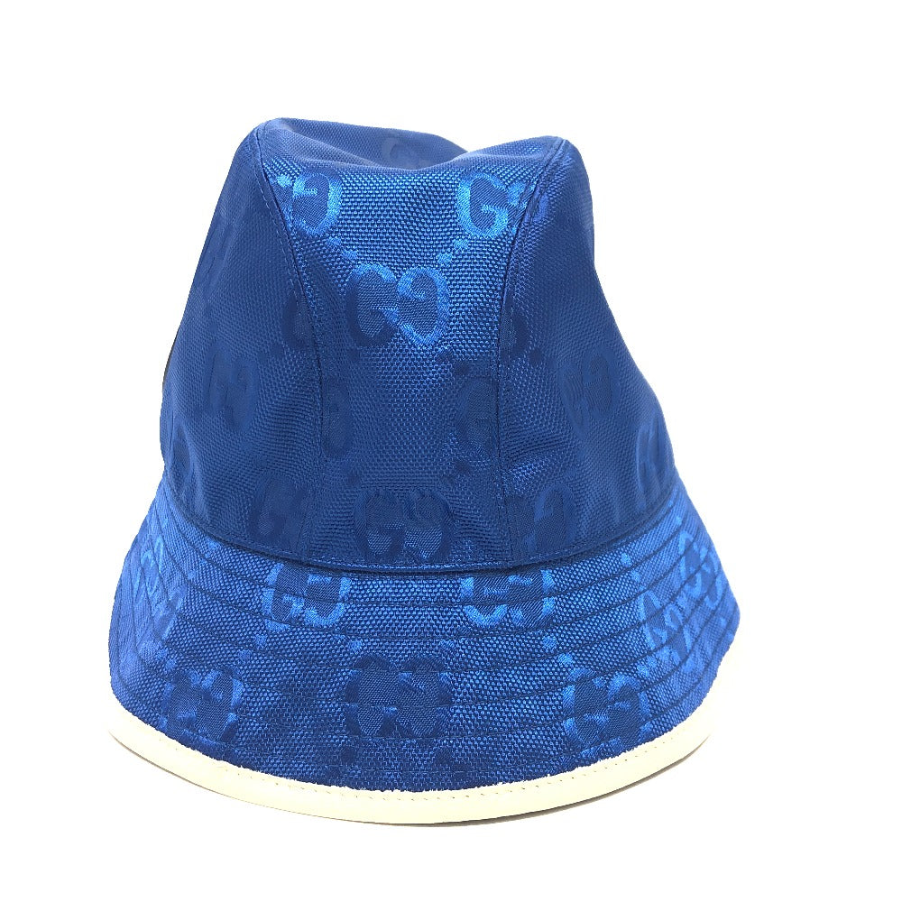 GUCCI hat 627115 Nylon blue Japan limited Off The Grid mens L Used