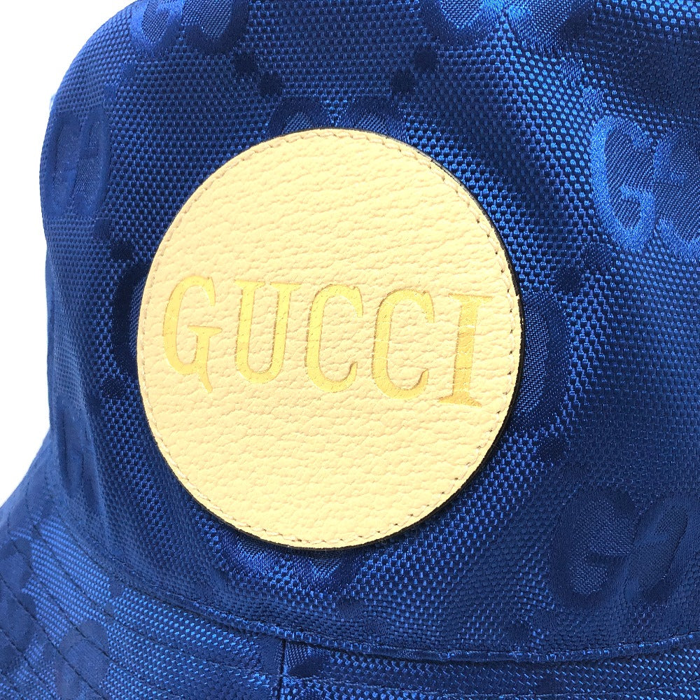 GUCCI hat 627115 Nylon blue Japan limited Off The Grid mens L Used