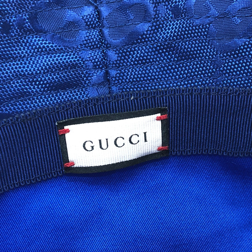 GUCCI hat 627115 Nylon blue Japan limited Off The Grid mens L Used