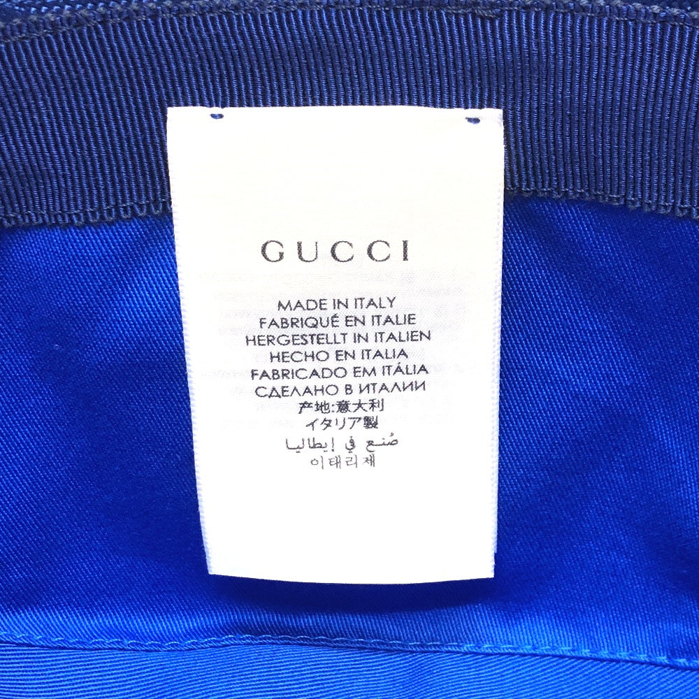 GUCCI hat 627115 Nylon blue Japan limited Off The Grid mens L Used