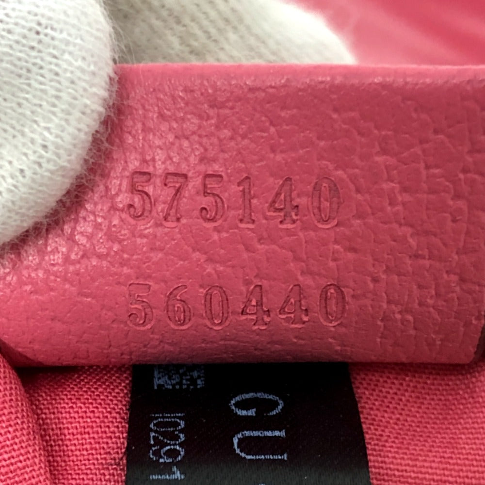 GUCCI Handbag 575140 Coated canvas Red logo Women Used
