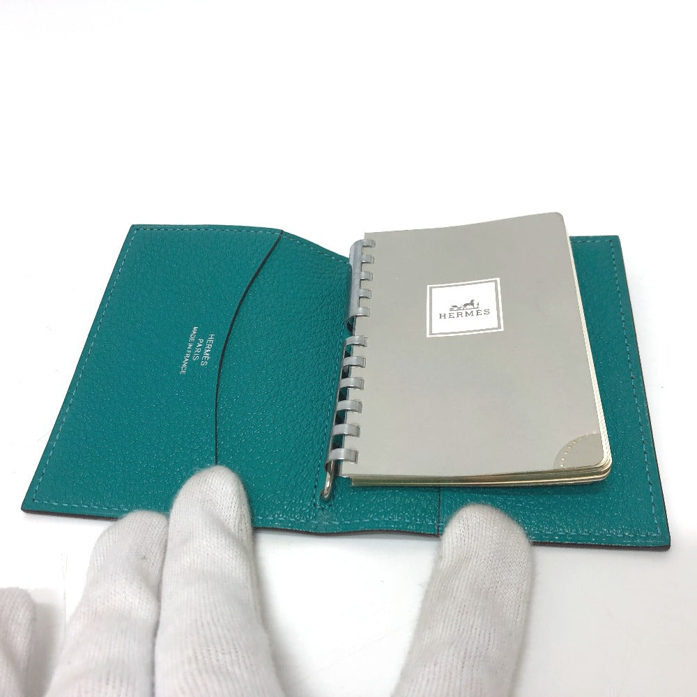 HERMES Notebook cover Epsom blue Notepad Couverture PM