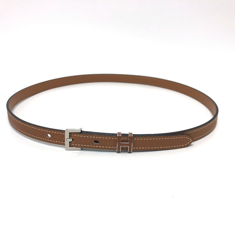 HERMES belt Epsom Brown Belt "Pop H" 15 Women 80 Used