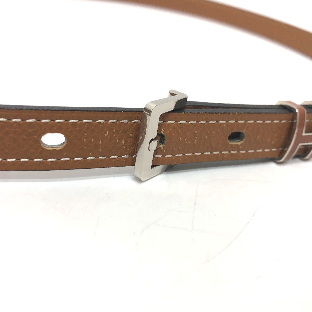 HERMES belt Epsom Brown Belt "Pop H" 15 Women 80 Used