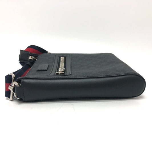 GUCCI Shoulder Bag 523599 GG Supreme Canvas gray GG Supreme Small messenger bag mens Used