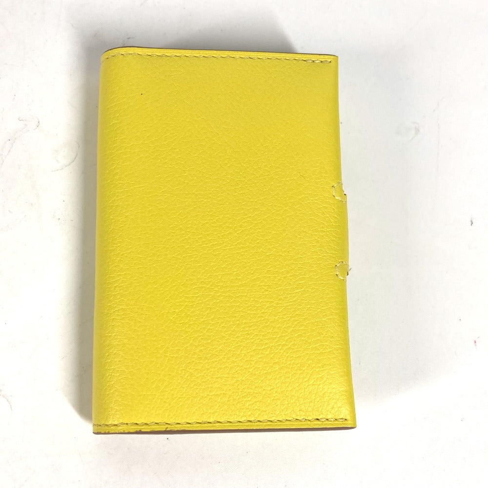 HERMES Card Case Leather, Evercolor yellow By color R.M.S