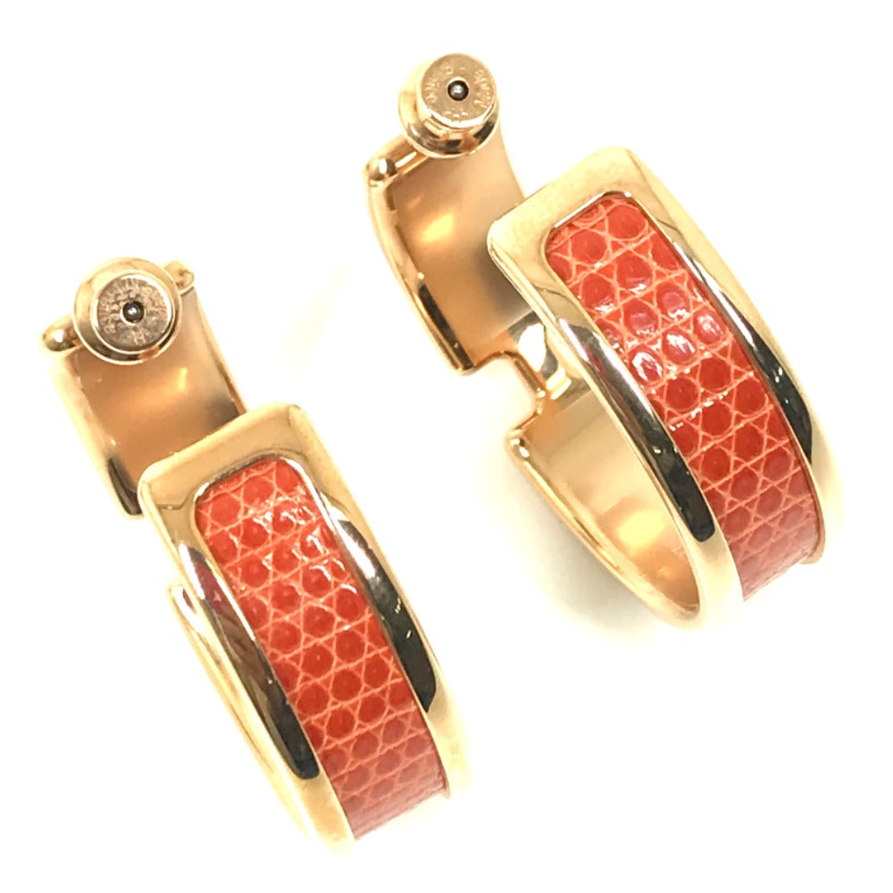 HERMES Pierce metal Orange Accessories Olympe Women Used