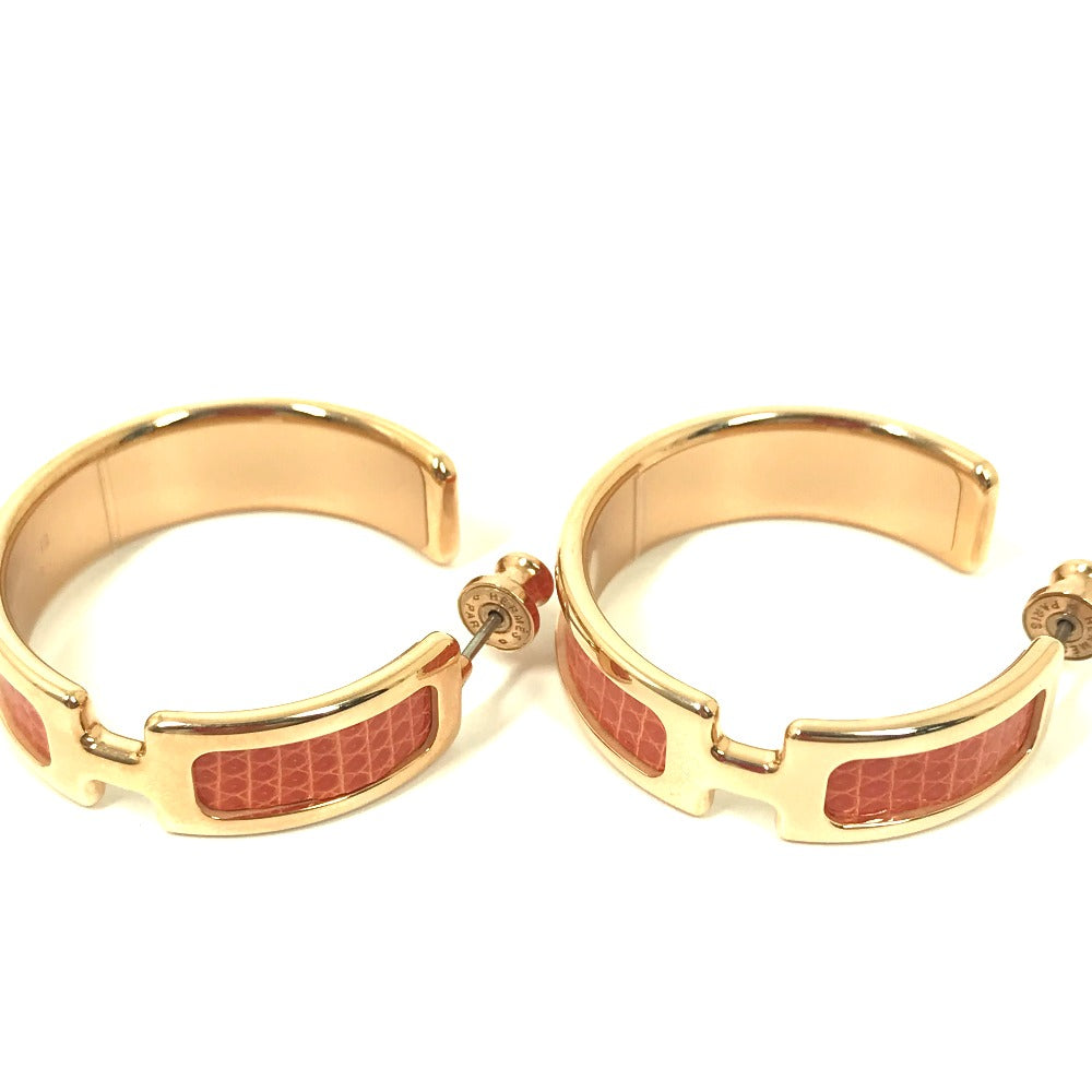 HERMES Pierce metal Orange Accessories Olympe Women Used