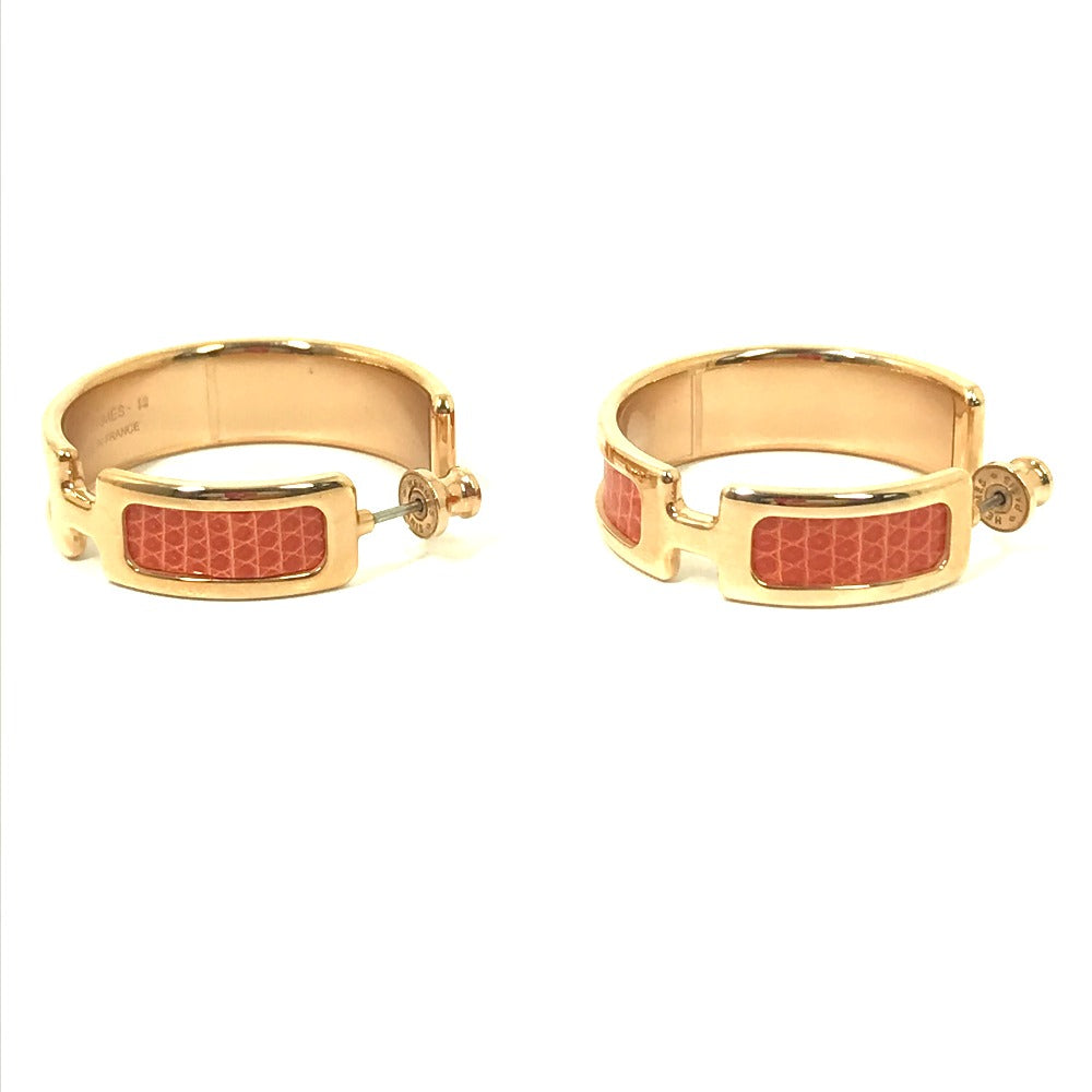 HERMES Pierce metal Orange Accessories Olympe Women Used
