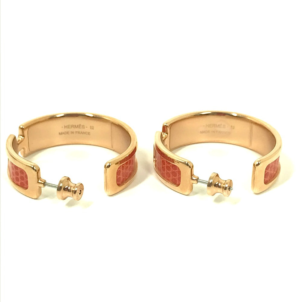 HERMES Pierce metal Orange Accessories Olympe Women Used