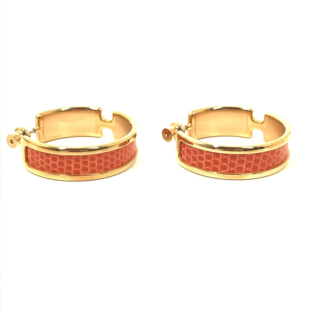 HERMES Pierce metal Orange Accessories Olympe Women Used
