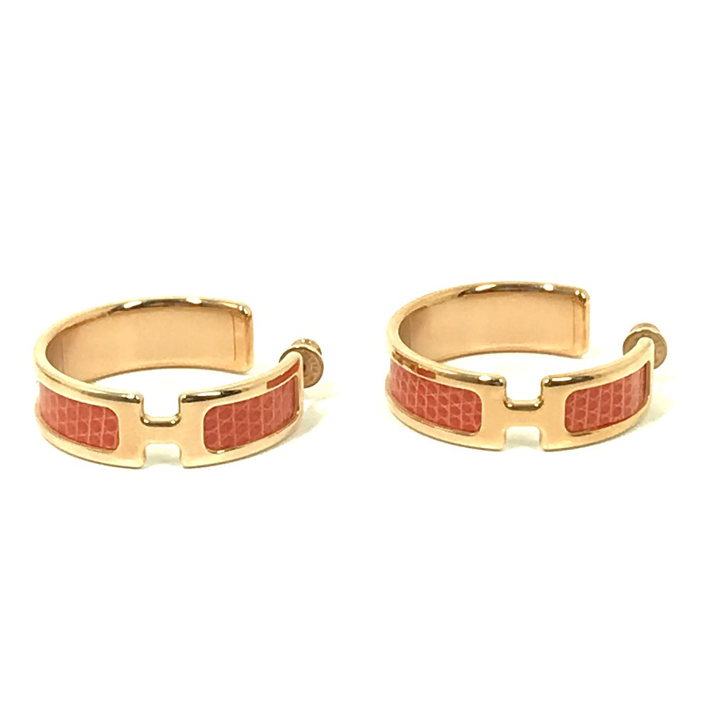 HERMES Pierce metal Orange Accessories Olympe Women Used