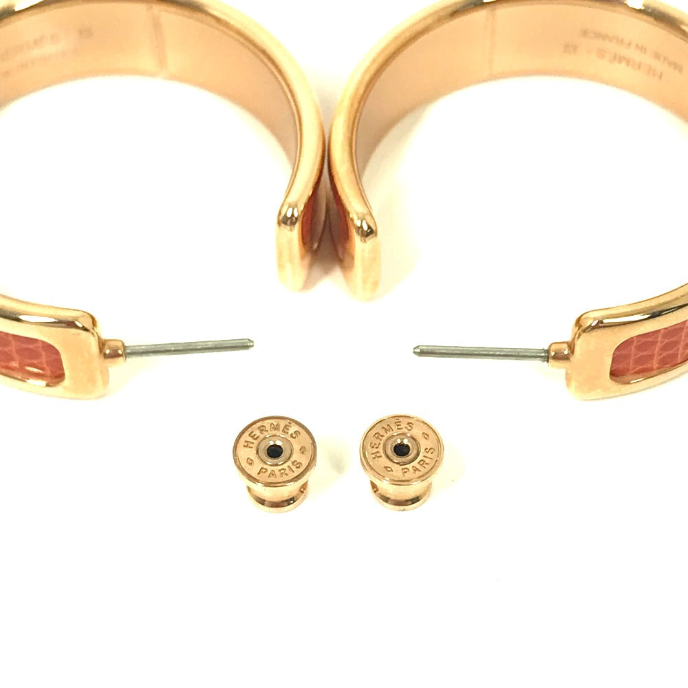 HERMES Pierce metal Orange Accessories Olympe Women Used