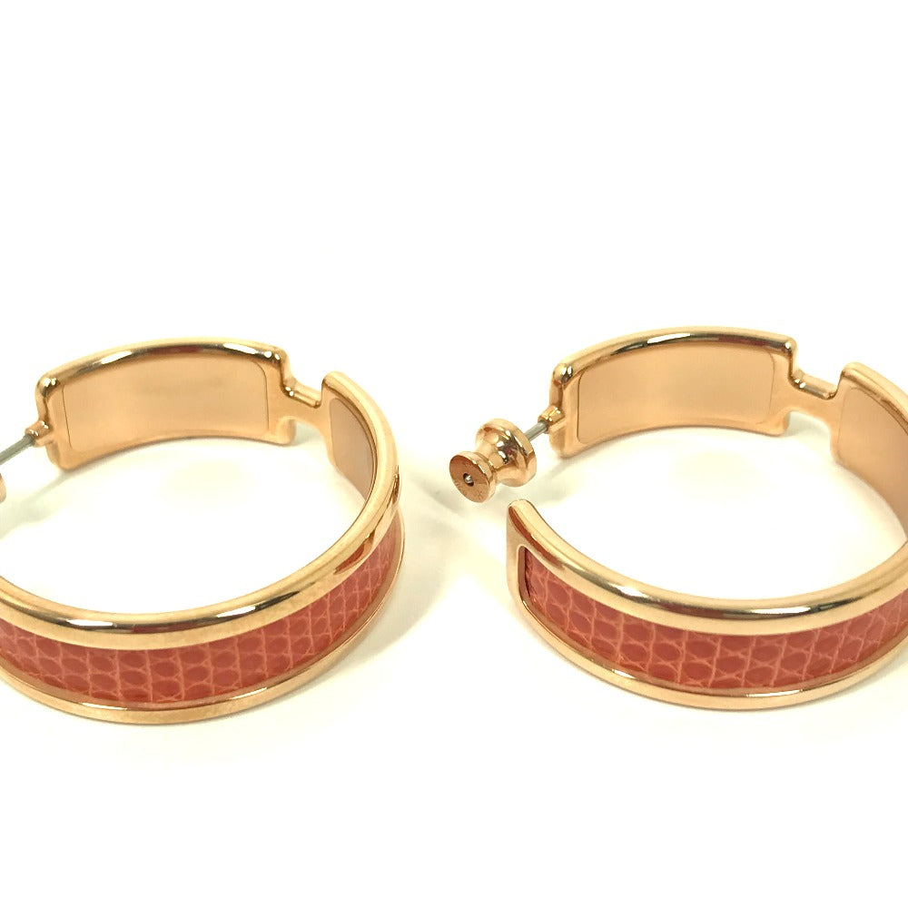 HERMES Pierce metal Orange Accessories Olympe Women Used