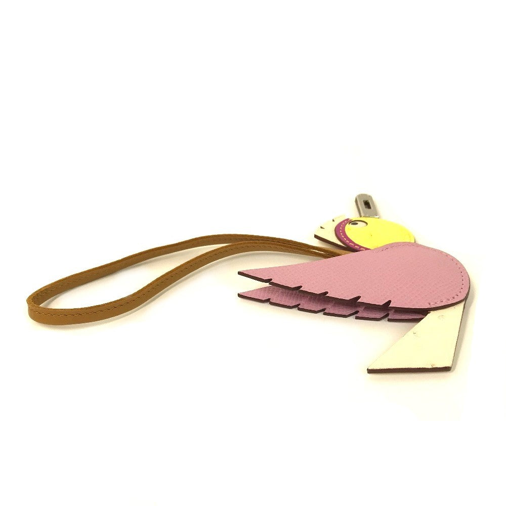 HERMES charm Epsom pink birdie charm Women Used