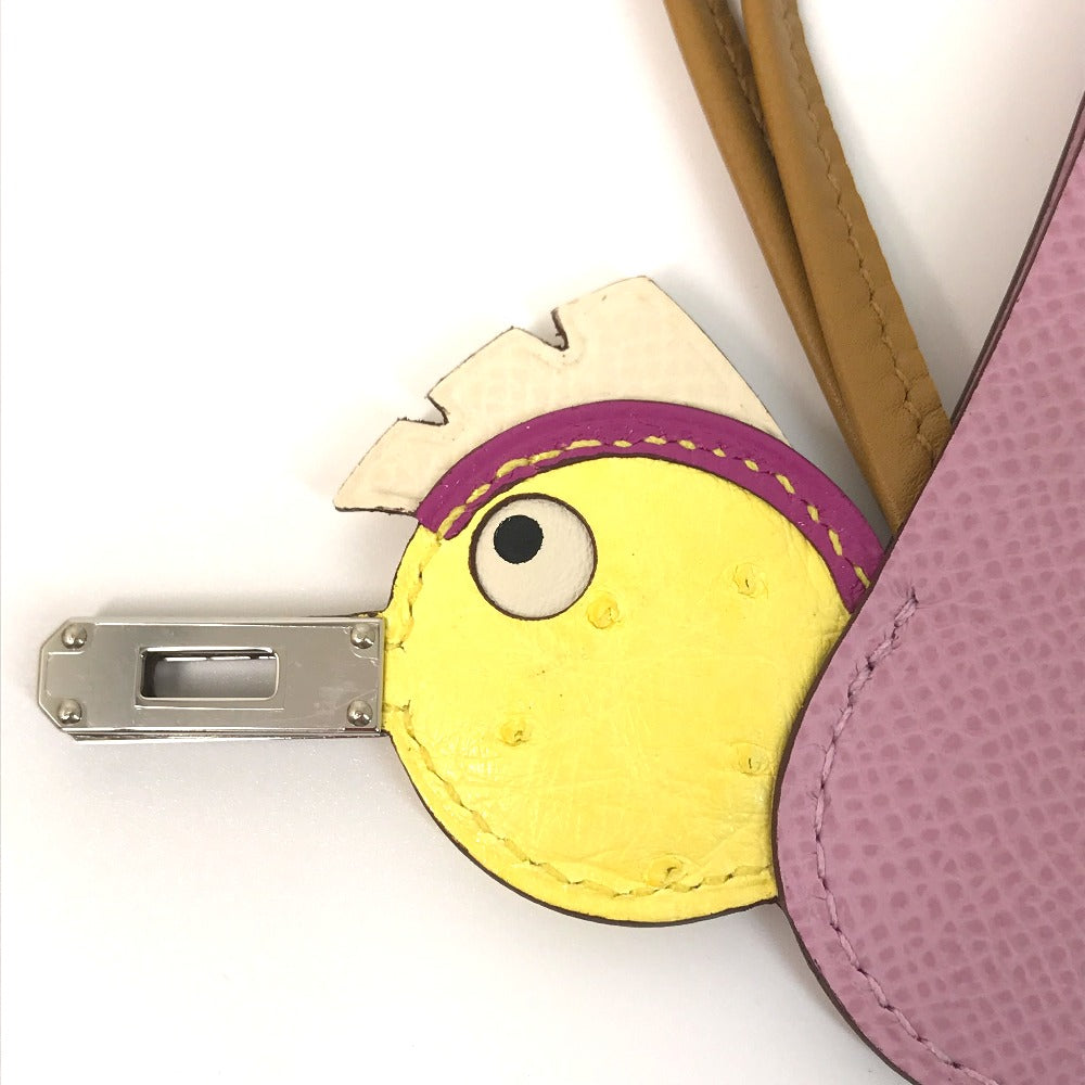 HERMES charm Epsom pink birdie charm Women Used