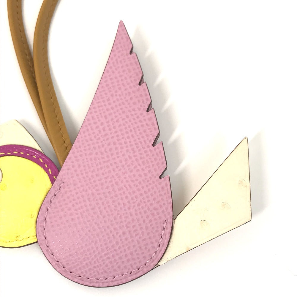 HERMES charm Epsom pink birdie charm Women Used