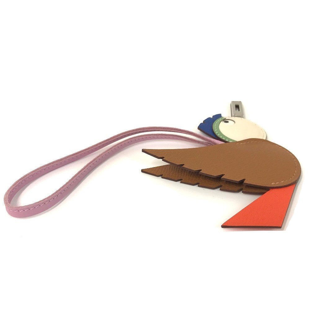 HERMES charm Epsom, Chevre gold birdie charm Women Used