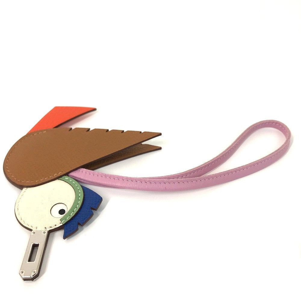 HERMES charm Epsom, Chevre gold birdie charm Women Used