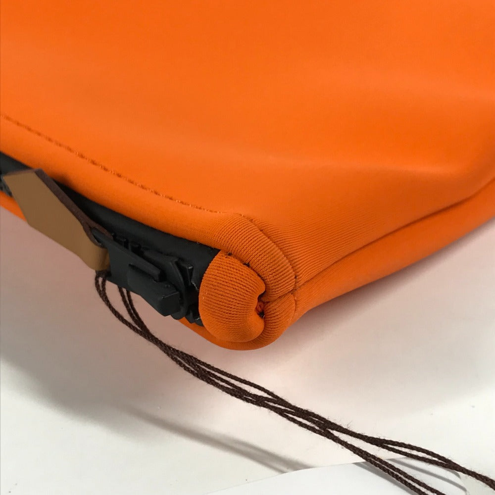 HERMES Clutch bag polyamide Orange accessory case Neovan GM Women Used