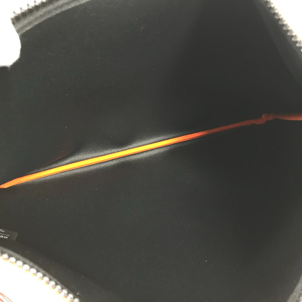 HERMES Clutch bag polyamide Orange accessory case Neovan GM Women Used