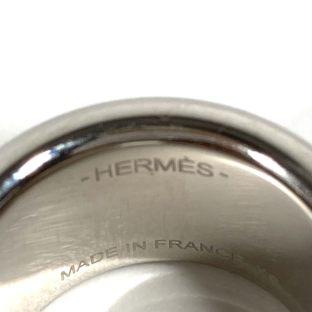 HERMES Ring leather gray Olympe Women XS Used