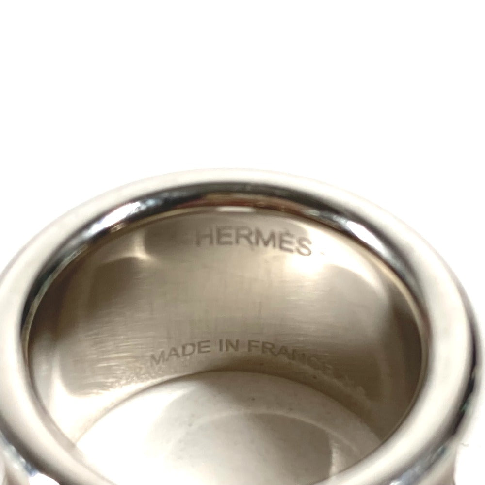 HERMES Ring leather gray Olympe Women XS Used