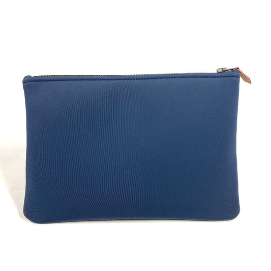 HERMES Pouch polyamide Navy Flat pouch Neoban Pouch MM Women Used