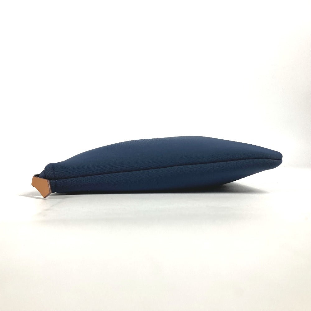 HERMES Pouch polyamide Navy Flat pouch Neoban Pouch MM Women Used