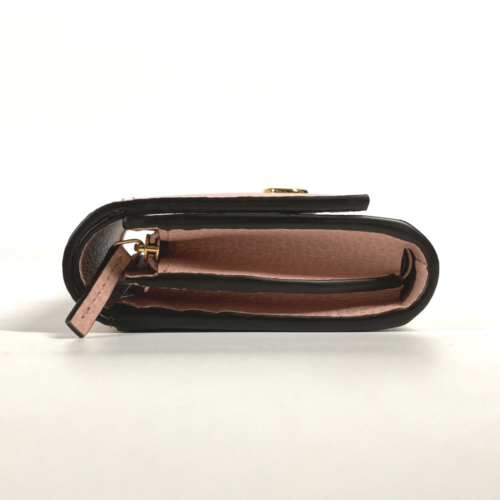 GUCCI Folded wallet 598587 GG Supreme canvas, leather beige GG Supreme GG Marmont Women Used