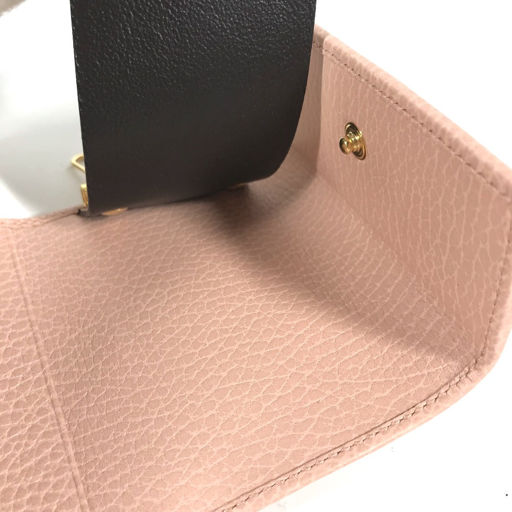 GUCCI Key case Key holder  456118 leather pink GG Marmot Double G Women Used