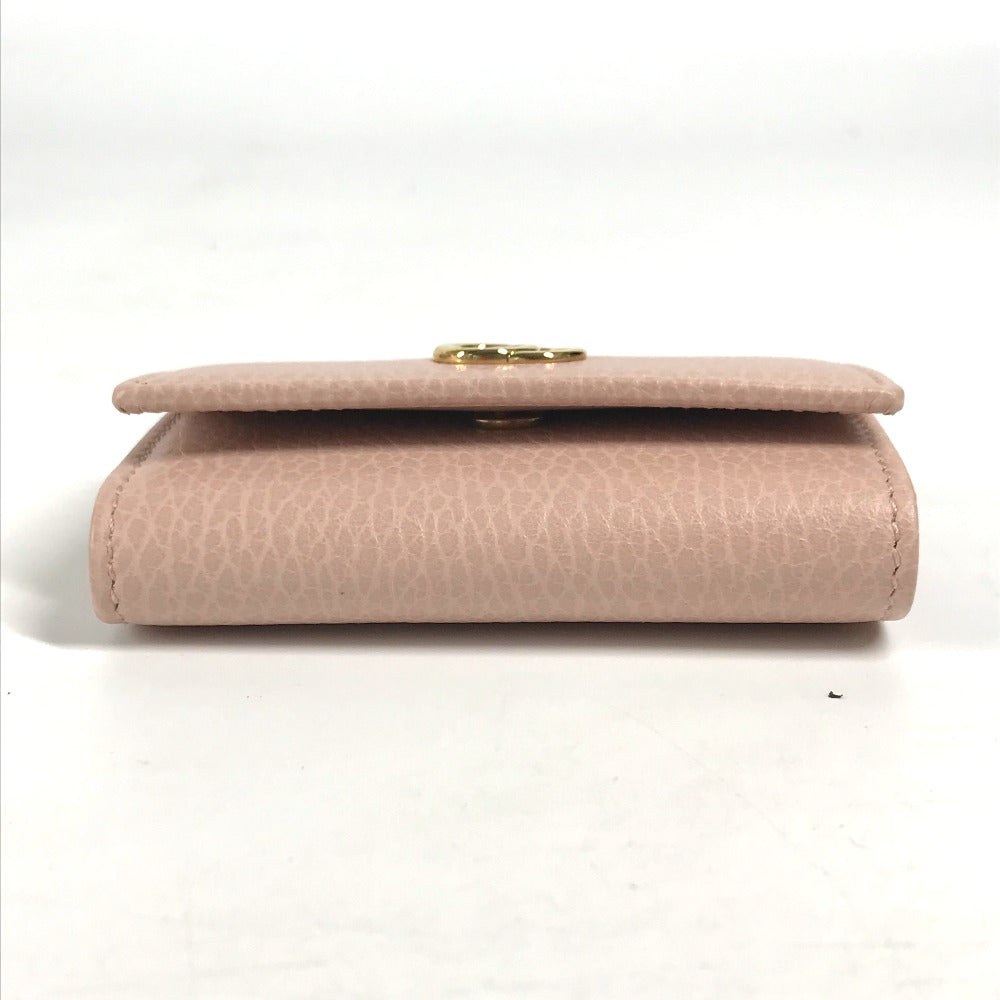GUCCI Key case Key holder  456118 leather pink GG Marmot Double G Women Used