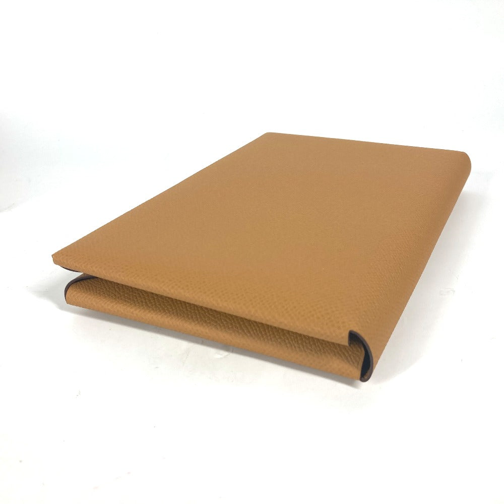 HERMES Clutch bag Epsom Brown x pink With porch Calvi GM unisex(Unisex) Used