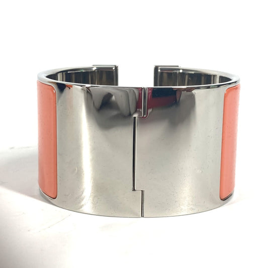 HERMES Bangle metal Orange xSilver Accessories Click Clack XL Women Used
