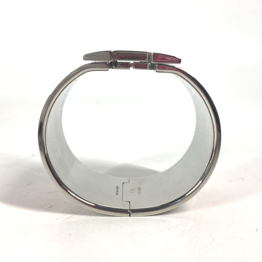 HERMES Bangle metal Orange xSilver Accessories Click Clack XL Women Used